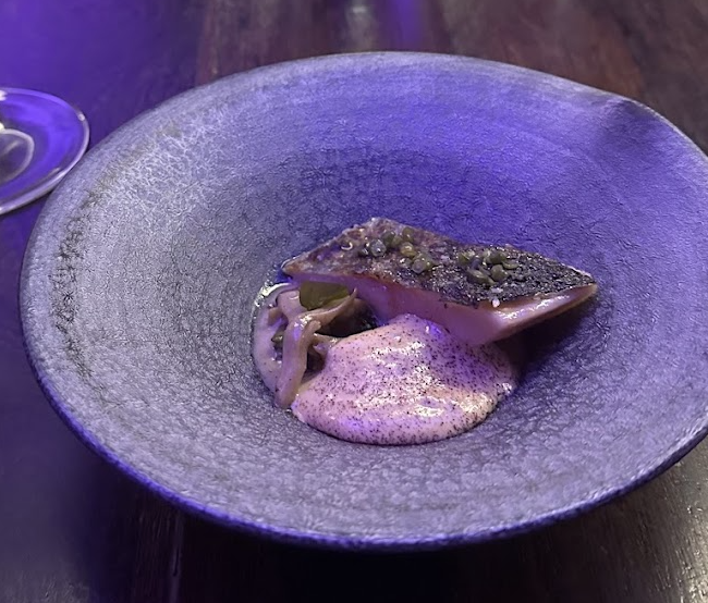 The Catbird Seat signature dishes Foie Gras
Sake Marinated Grilled Cauliflower
Nashville Hot Chicken